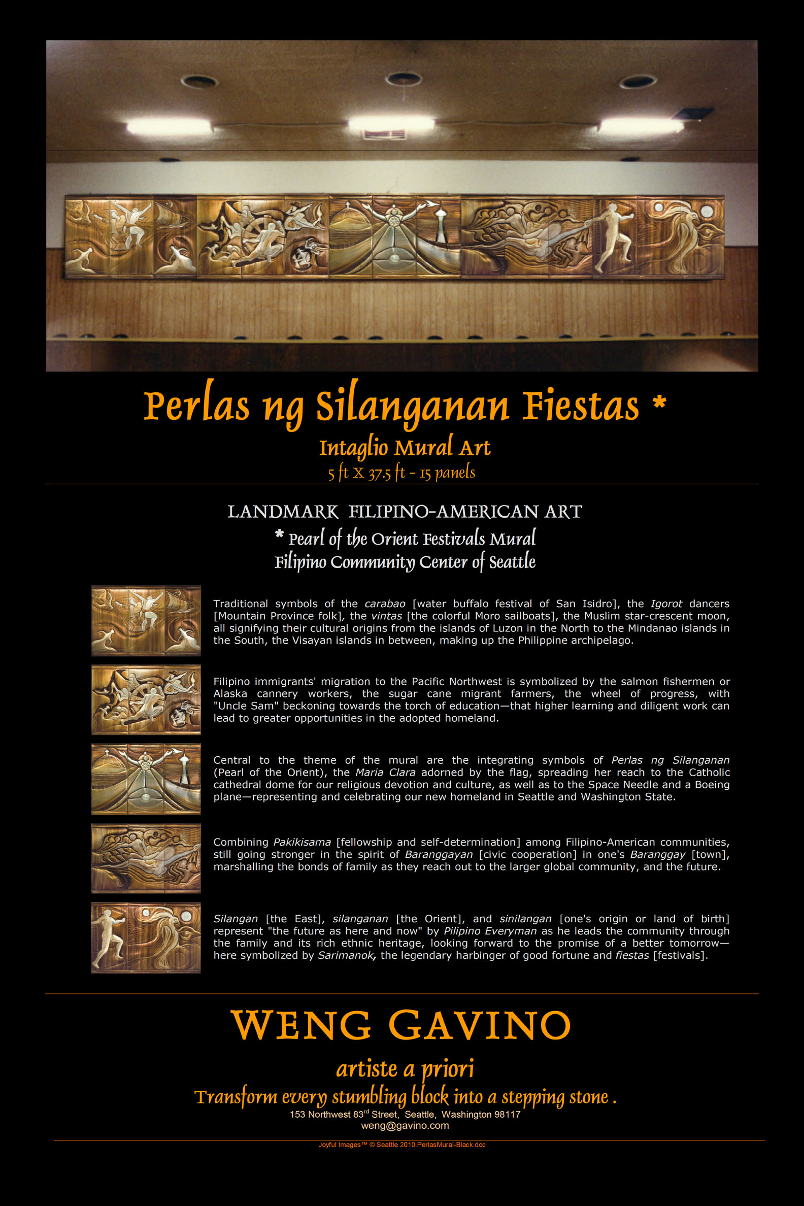 Perlas Mural Poster